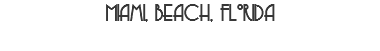 Miami, Beach, Florida
